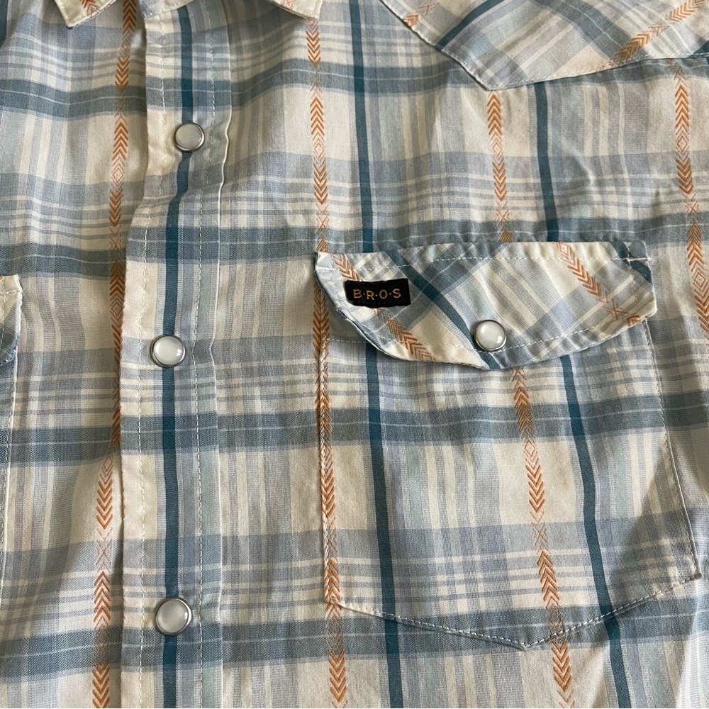 Howler Bros Plaided Button Down Short Sleeve West… - image 2